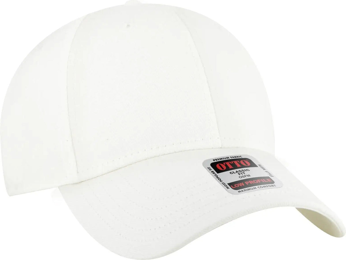 Otto 19-251 6 Panel Low Profile Baseball Cap - White - 1/2’’ - 7 5/8’’