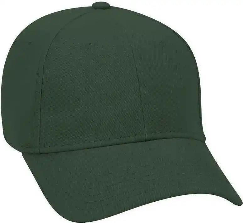 Otto 19 251 Brushed Bull Denim Seamed Front Panel Low Profile Pro Style Cap Dark Green Forest / one Size Fits Most