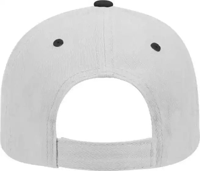 Otto 19-251 Brushed Bull Denim Seamed Front Panel Low Profile Pro Style Cap - Black Gray - one Size Fits Most