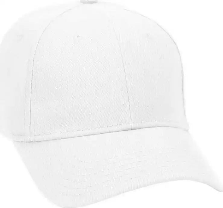 Otto 19-251 Brushed Bull Denim Seamed Front Panel Low Profile Pro Style Cap - White - one Size Fits Most