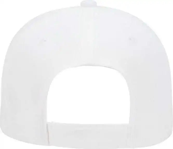 Otto 19-251 Brushed Bull Denim Seamed Front Panel Low Profile Pro Style Cap - White - one Size Fits Most