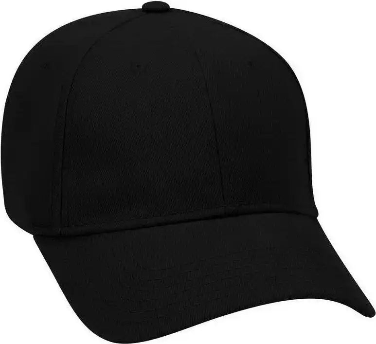 Otto 19 251 Brushed Bull Denim Seamed Front Panel Low Profile Pro Style Cap Black / one Size Fits Most