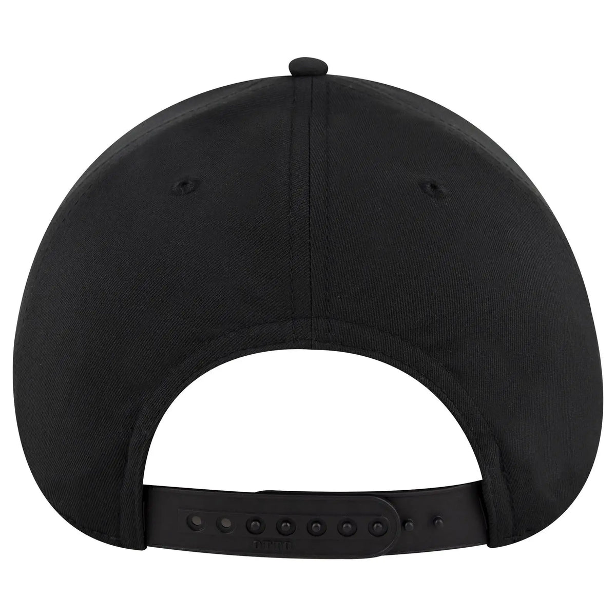 Otto 19-3 6 Panel Low Profile Baseball Cap - Black - 7 3/8’’ - 5/8’’