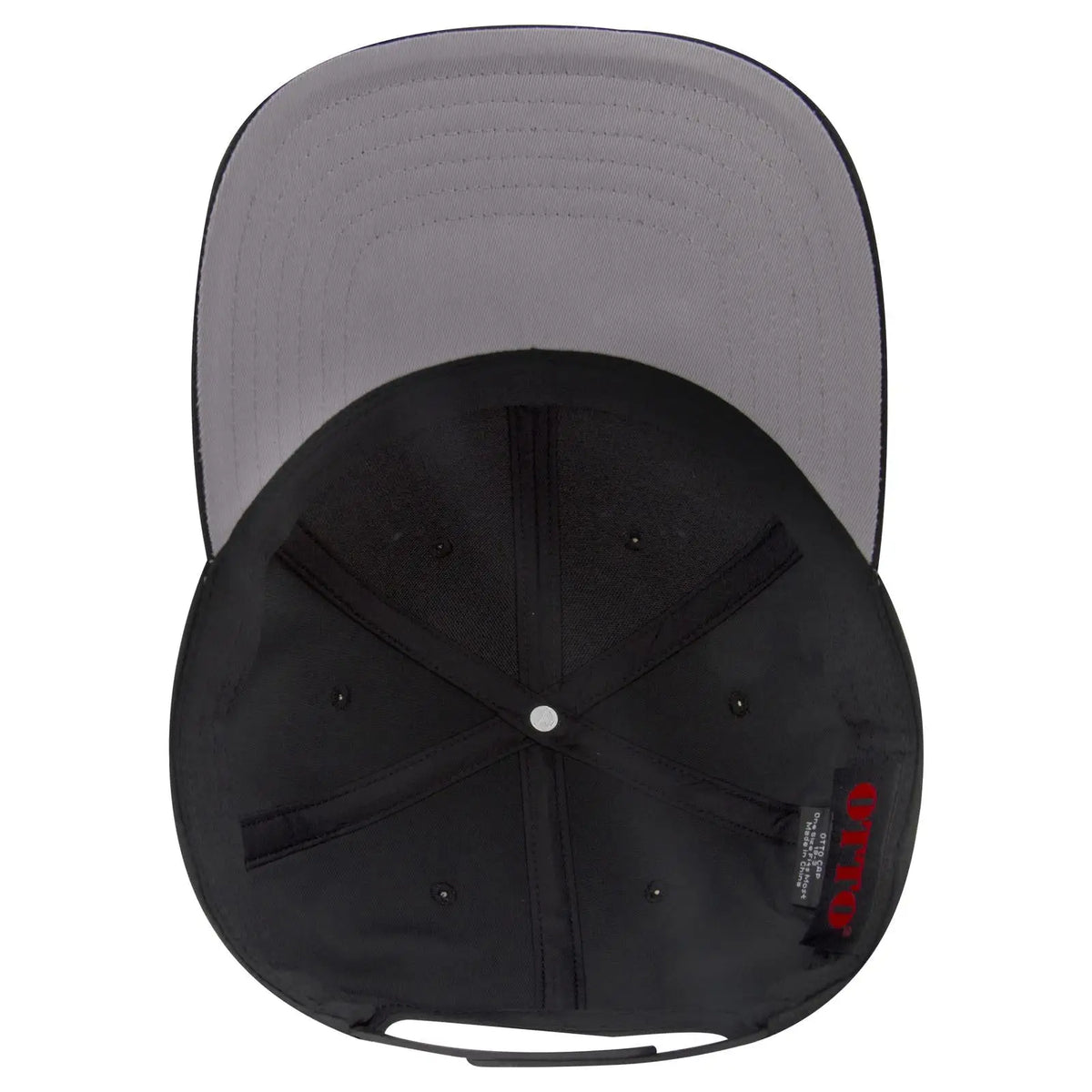 Otto 19-3 6 Panel Low Profile Baseball Cap - Black - 7 3/8’’ - 5/8’’