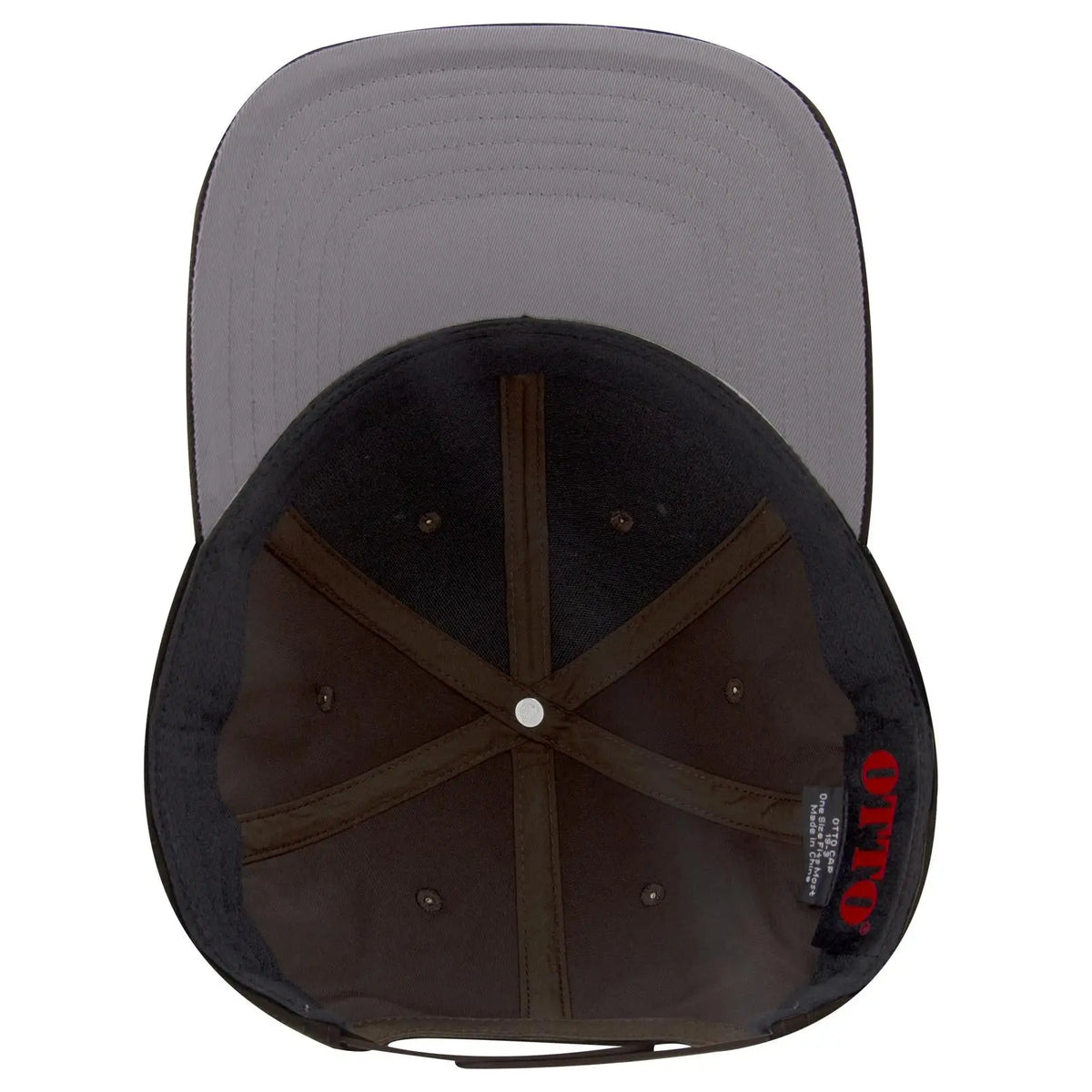 Otto 19-3 6 Panel Low Profile Baseball Cap - Dk. Brown - 7 3/8’’ - 5/8’’