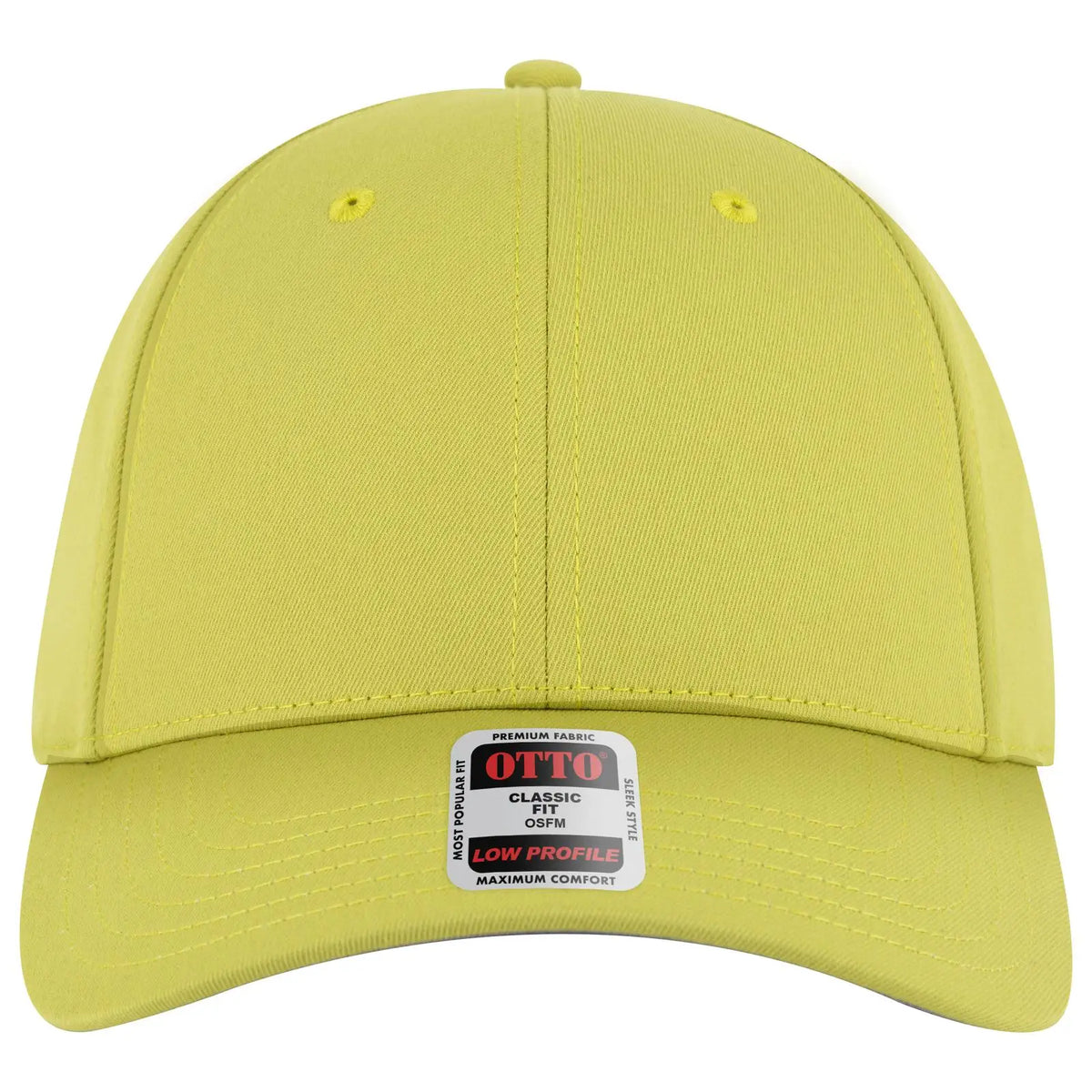 Otto 19-3 6 Panel Low Profile Baseball Cap - Mstrd. Grn - 7 3/8’’ - 5/8’’