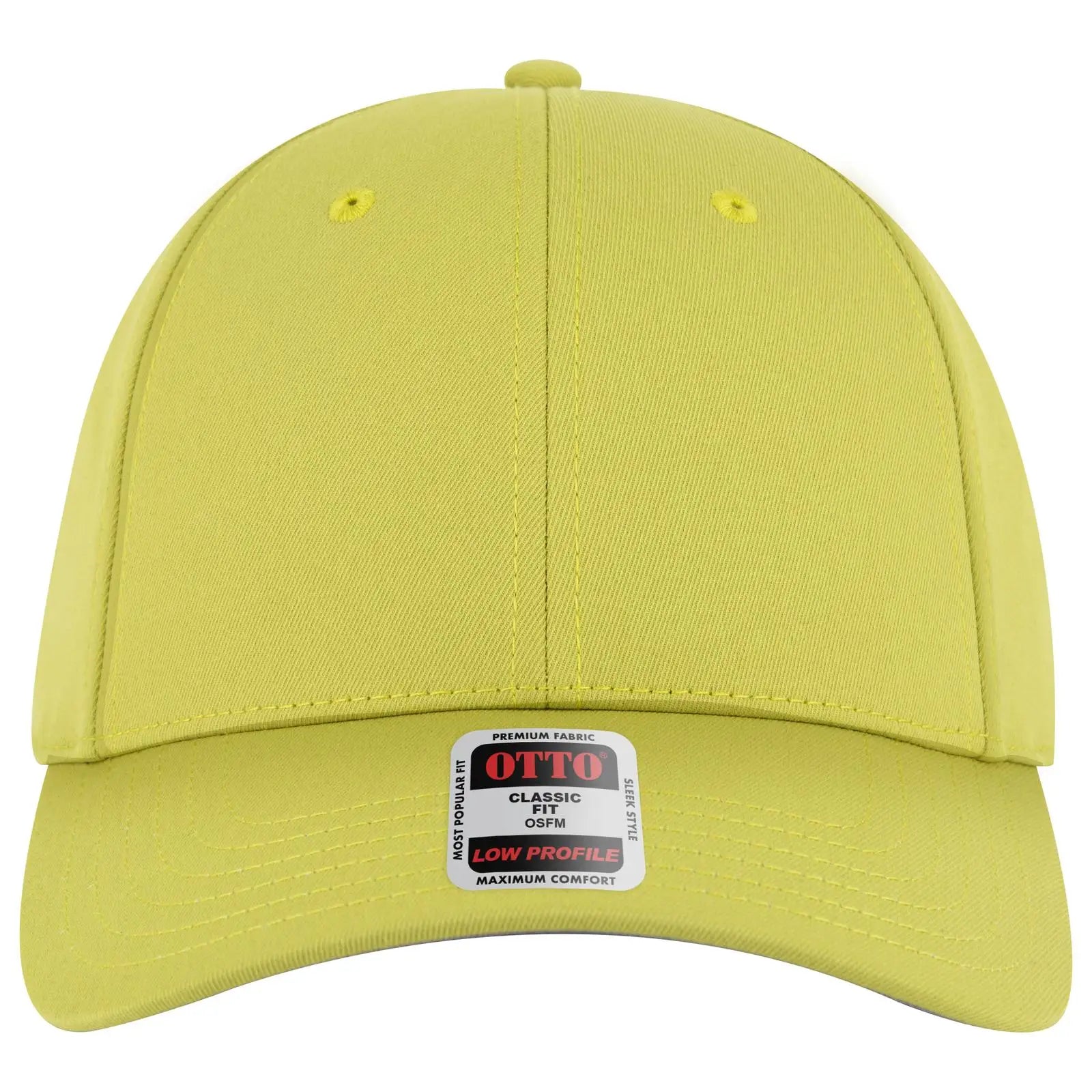 Otto 19-3 6 Panel Low Profile Baseball Cap - Mstrd. Grn - 7 3/8’’ - 5/8’’