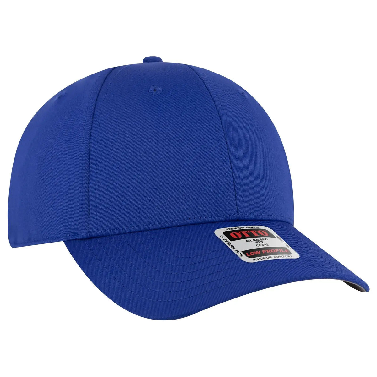 Otto 19-3 6 Panel Low Profile Baseball Cap - Royal - 7 3/8’’ - 5/8’’