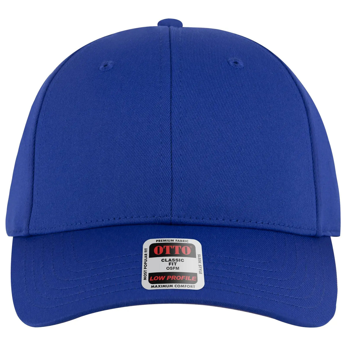 Otto 19-3 6 Panel Low Profile Baseball Cap - Royal - 7 3/8’’ - 5/8’’
