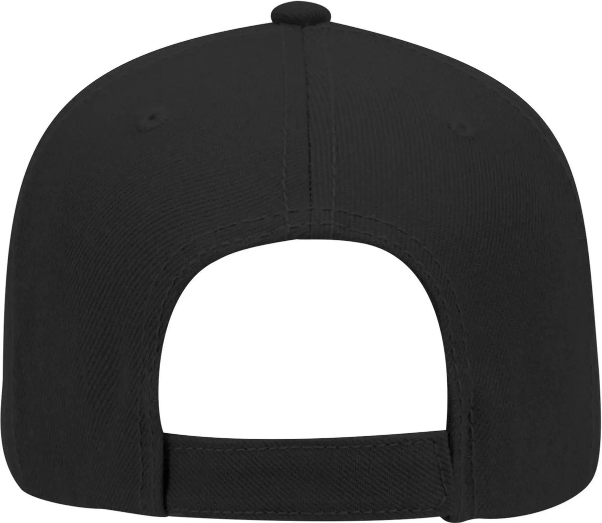 Otto 19-304 6 Panel Low Profile Baseball Cap - Black - 1/2’’ - 7 5/8’’