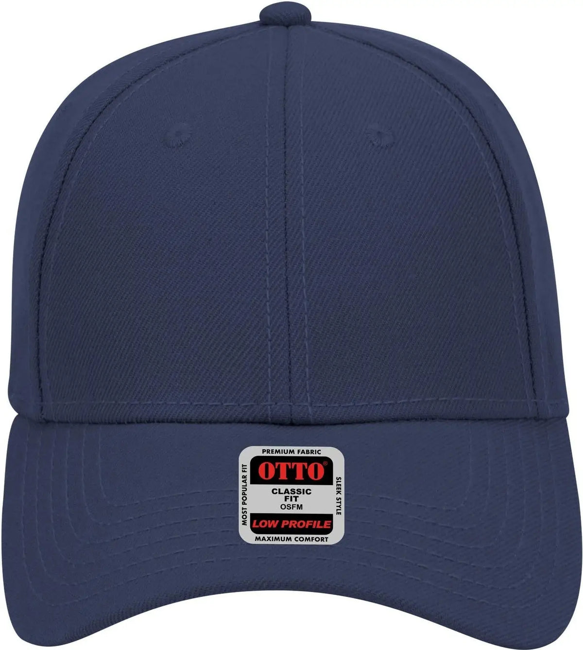 Otto 19-304 6 Panel Low Profile Baseball Cap - Navy - 1/2’’ - 7 5/8’’