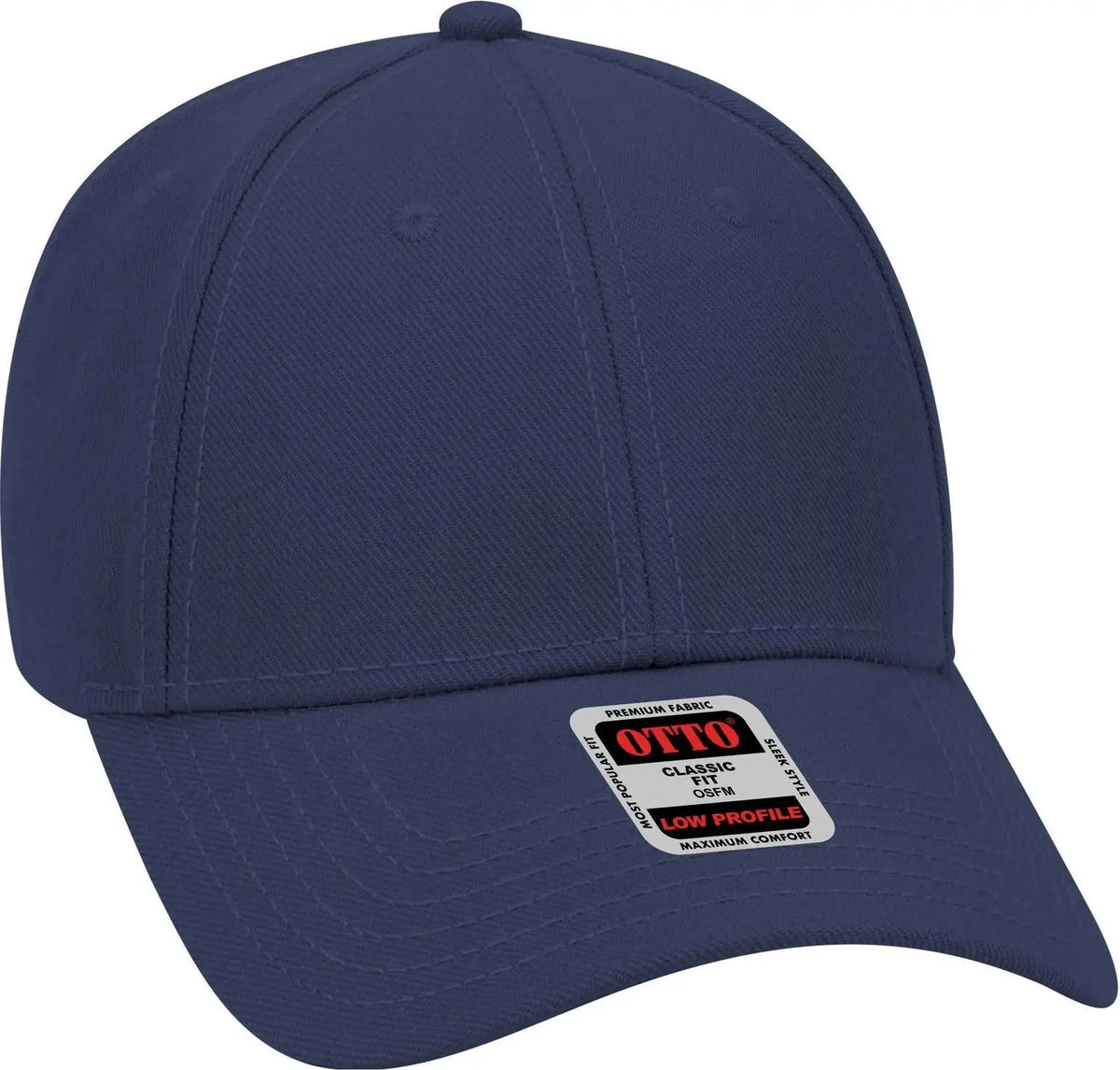 Otto 19-304 6 Panel Low Profile Baseball Cap - Navy - 1/2’’ - 7 5/8’’