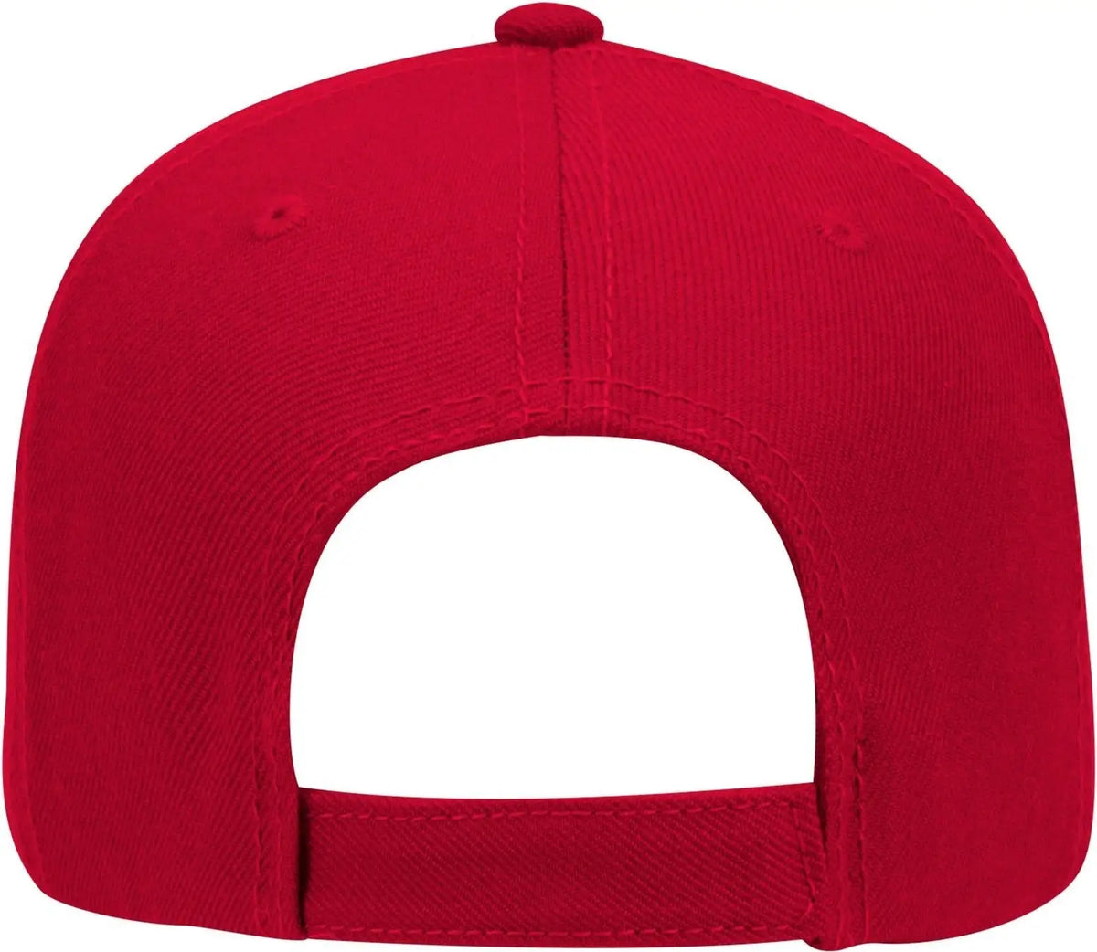 Otto 19-304 6 Panel Low Profile Baseball Cap - Red - 1/2’’ - 7 5/8’’