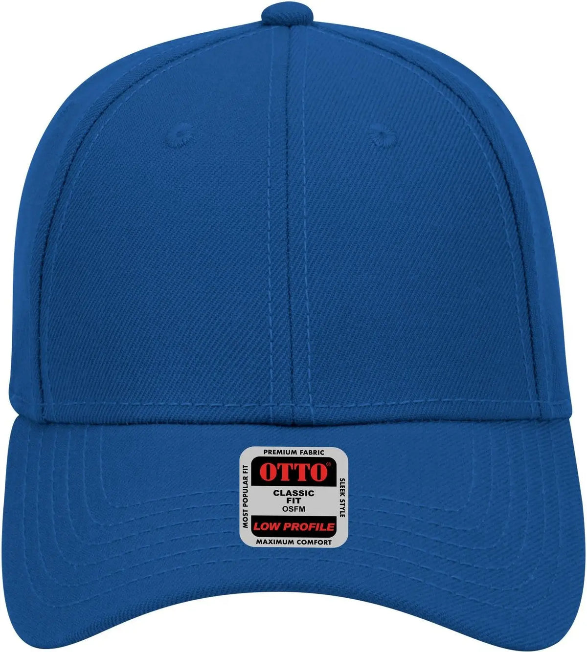 Otto 19-304 6 Panel Low Profile Baseball Cap - Royal - 1/2’’ - 7 5/8’’