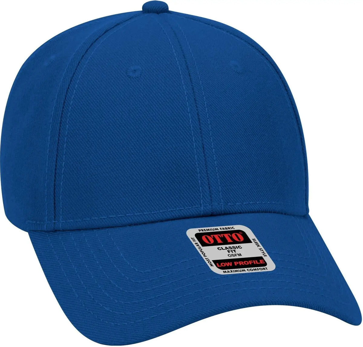 Otto 19-304 6 Panel Low Profile Baseball Cap - Royal
