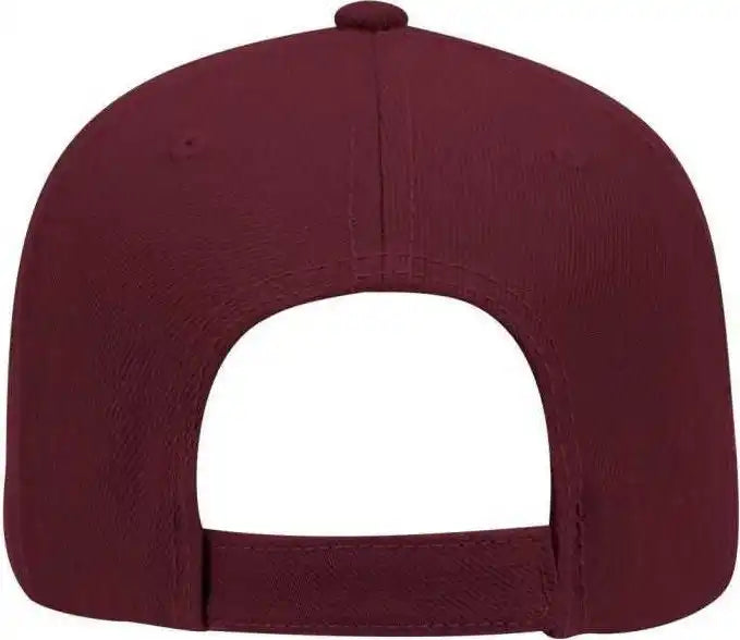 Otto 19-304 Wool Blend Gray Undervisor Low Profile Pro Style Structured Firm Front Panel Cap - Maroon - one Size Fits
