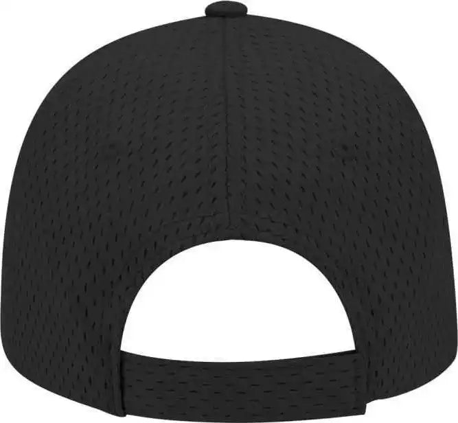 Otto 19-366 Polyester Pro Mesh Gray Undervisor Low Profile Style Structured Firm Front Panel Cap - Black - one Size