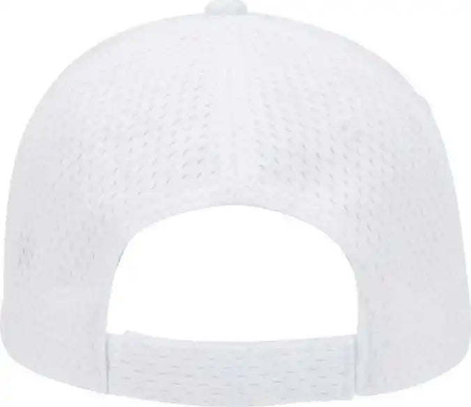 Otto 19-366 Polyester Pro Mesh Gray Undervisor Low Profile Style Structured Firm Front Panel Cap - White - one Size