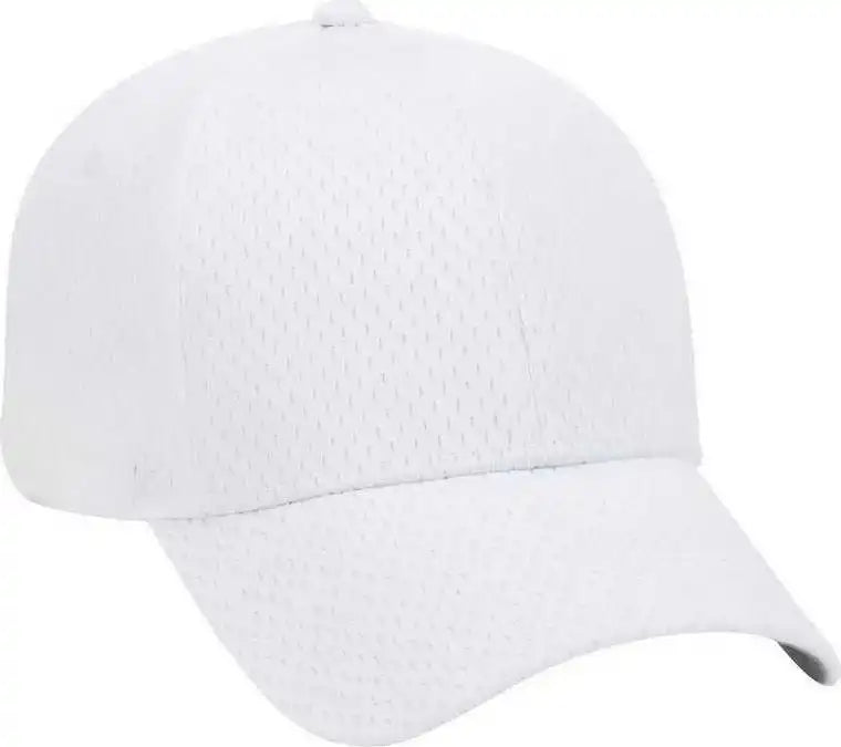 Otto 19-366 Polyester Pro Mesh Gray Undervisor Low Profile Style Structured Firm Front Panel Cap - White - one Size