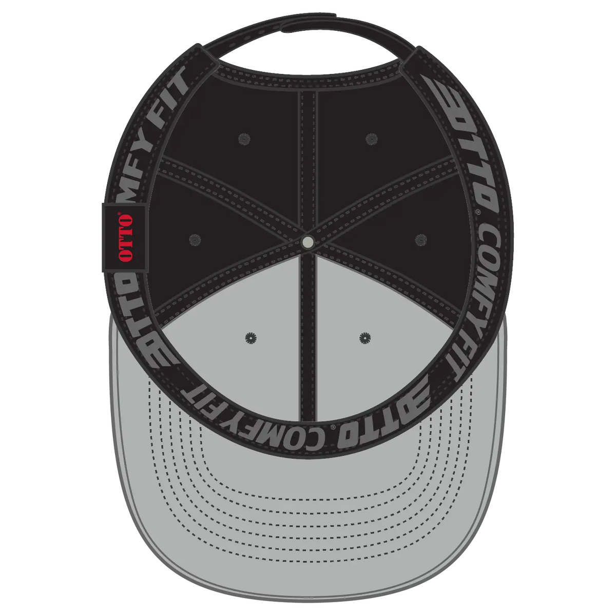 Otto 19-4 ?Otto Comfy Fit’ 6 Panel Low Profile Baseball Cap - Black - 7 3/8’’ - 5/8’’
