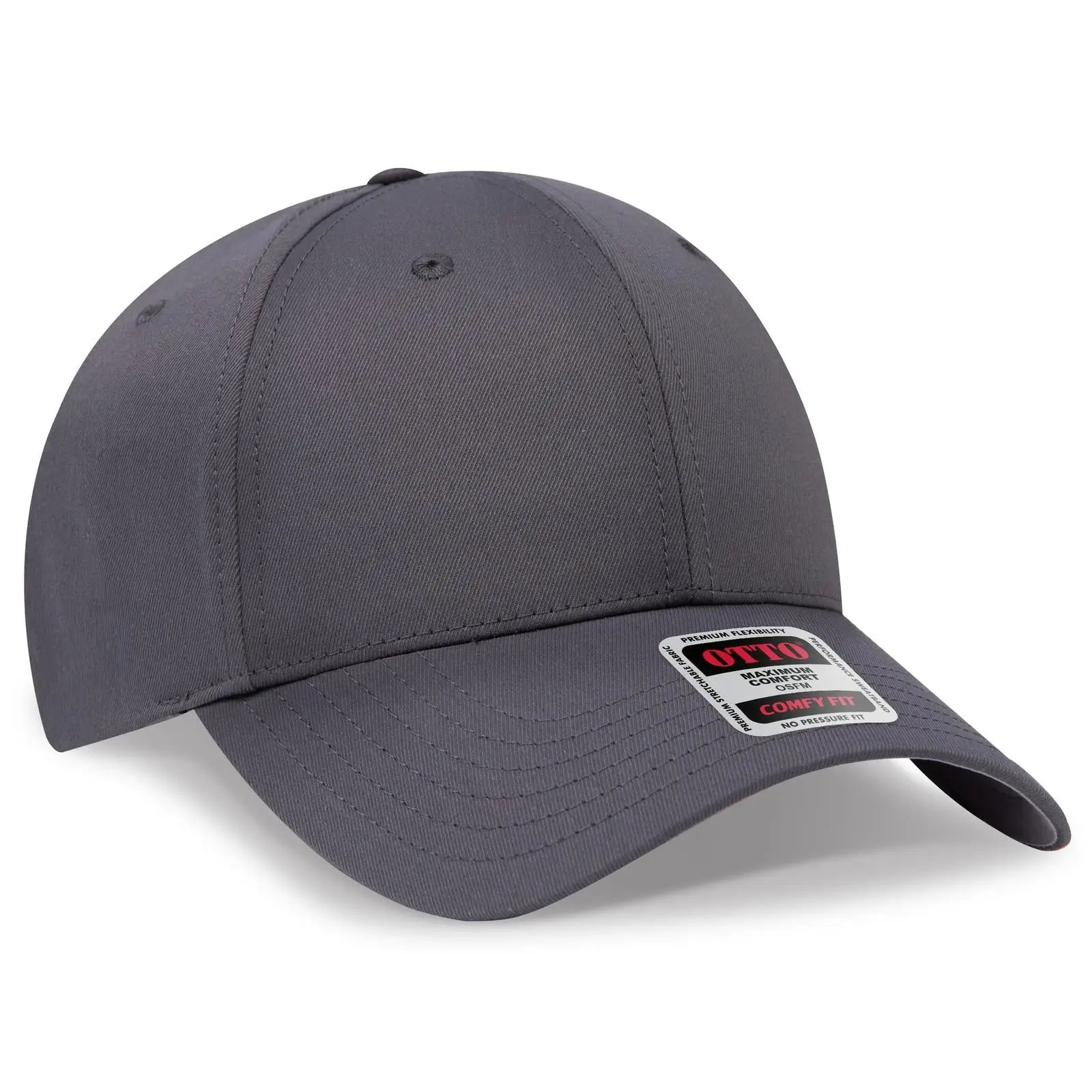Otto 19-4 ?Otto Comfy Fit’ 6 Panel Low Profile Baseball Cap - Char. Gray - 7 3/8’’ - 5/8’’