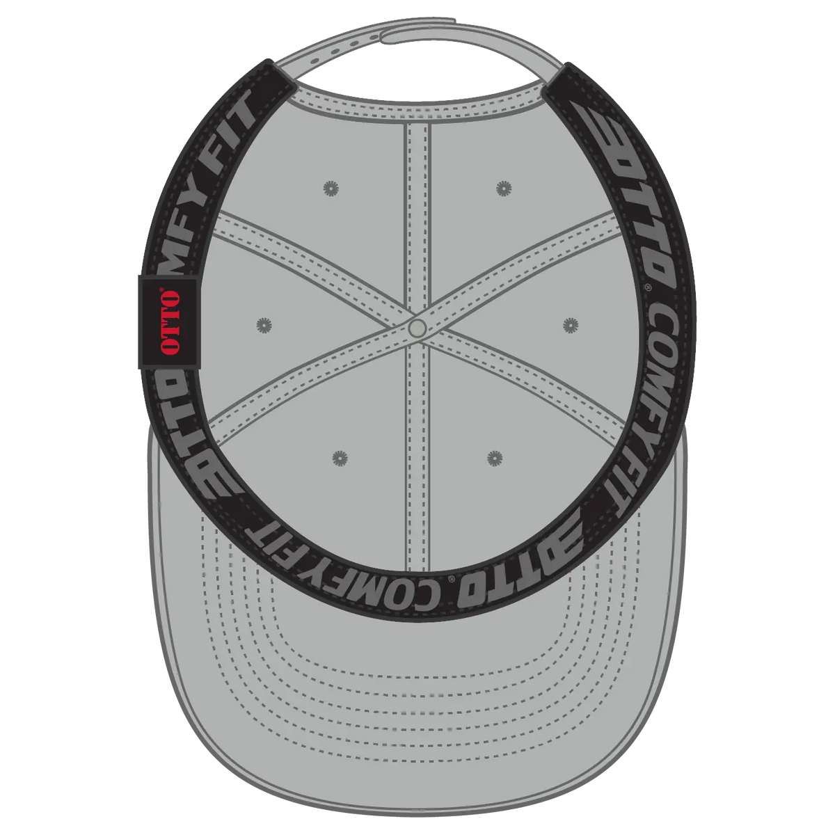Otto 19-4 ?Otto Comfy Fit’ 6 Panel Low Profile Baseball Cap - Gray - 7 3/8’’ - 5/8’’