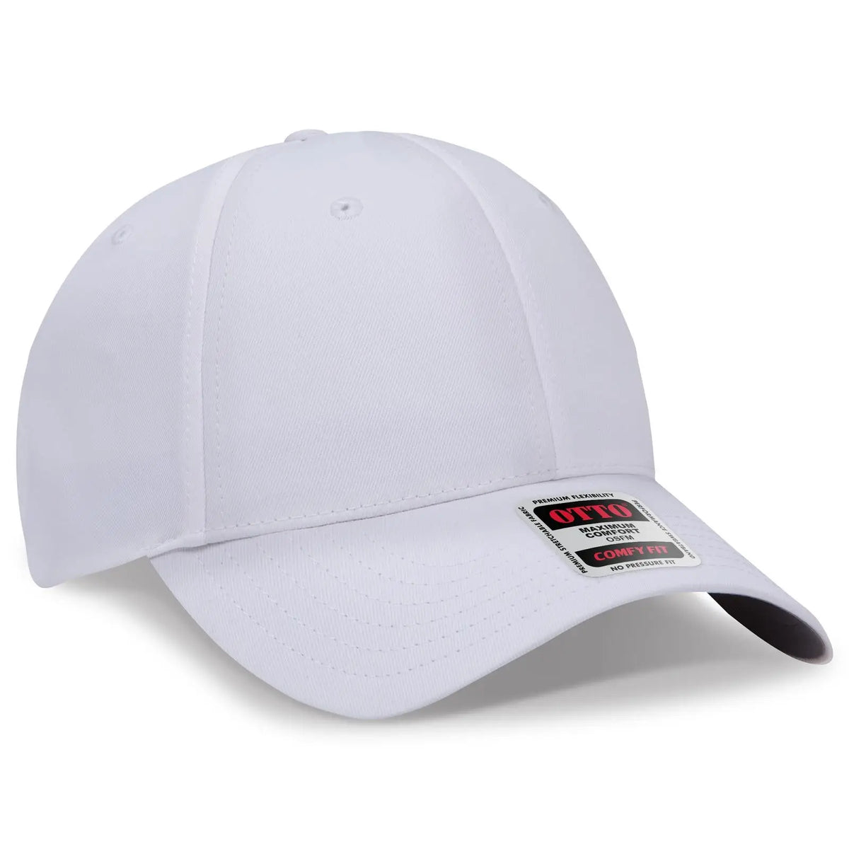 Otto 19-4 ?Otto Comfy Fit’ 6 Panel Low Profile Baseball Cap - White - 7 3/8’’ - 5/8’’