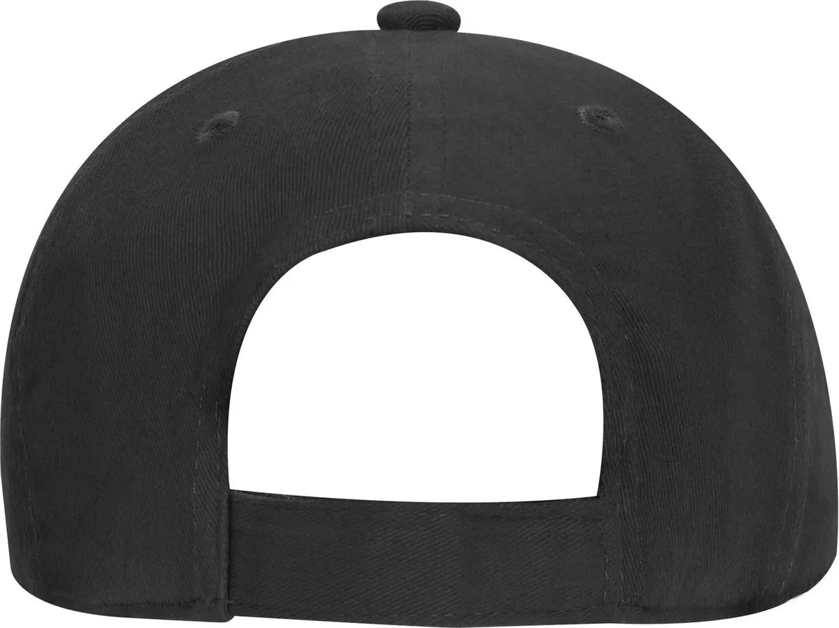 Otto 19-503 6 Panel Low Profile Baseball Cap - Black
