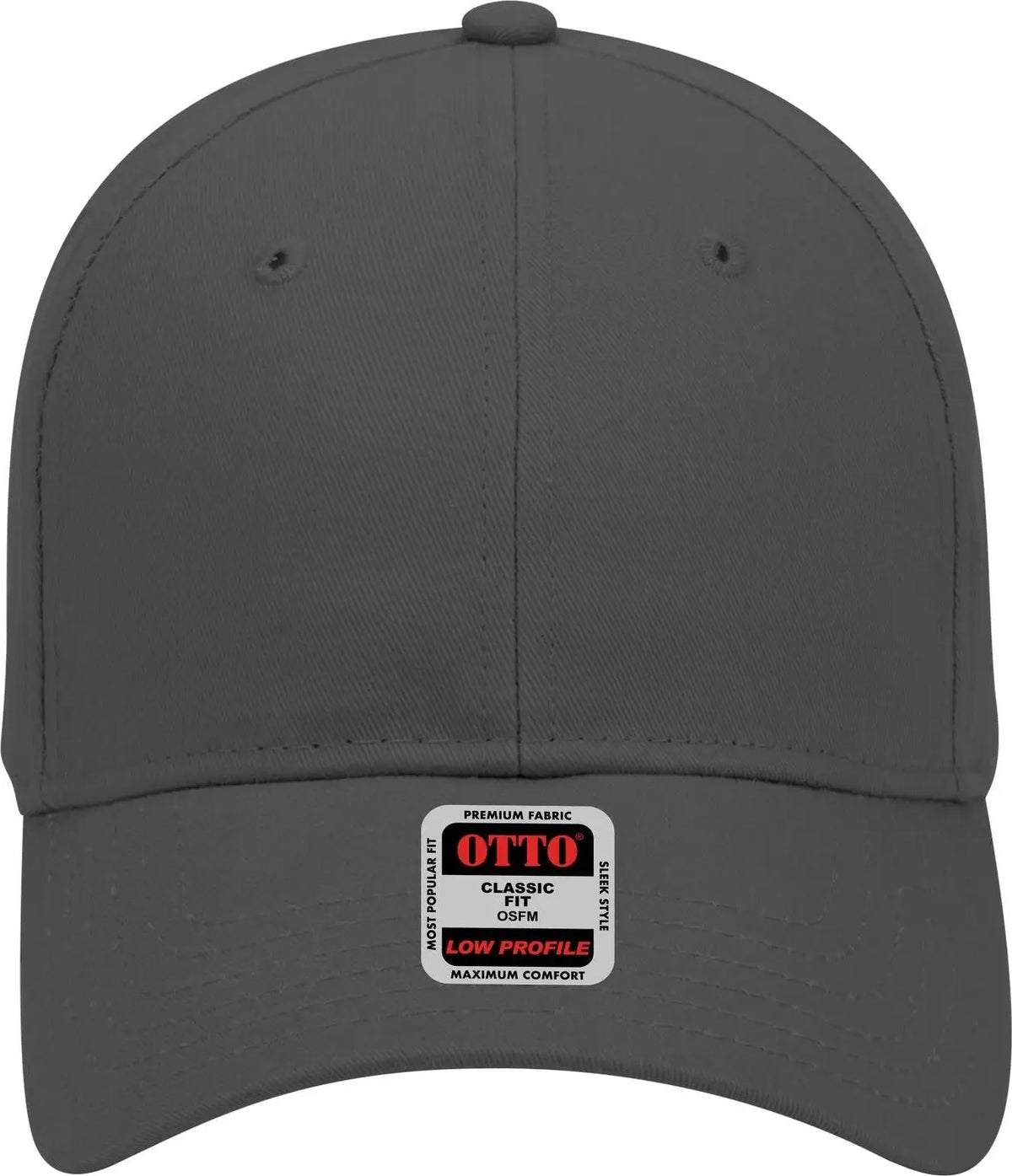 Otto 19-503 6 Panel Low Profile Baseball Cap - Char. Gray - 1/2’’ - 7 5/8’’