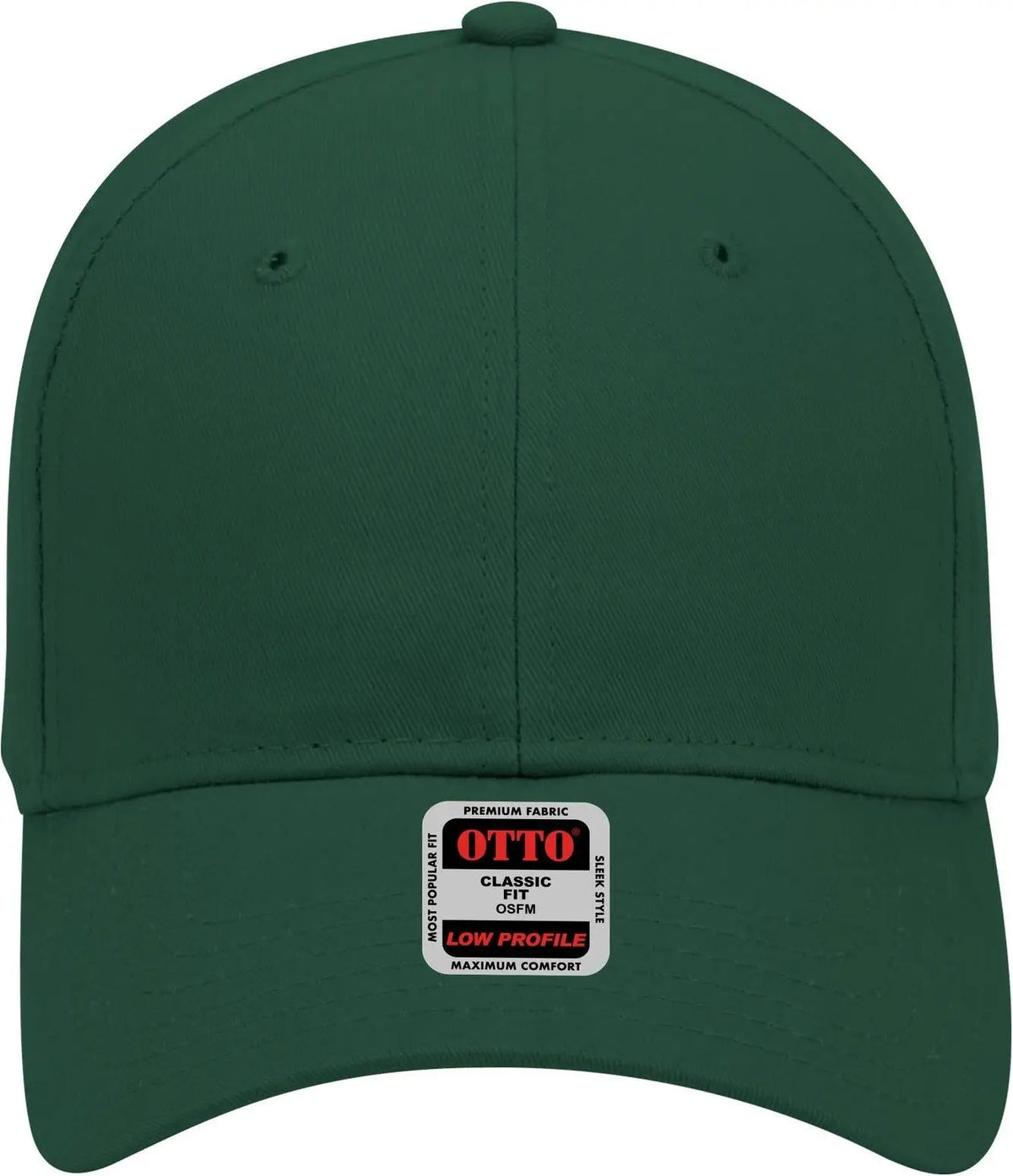 Otto 19-503 6 Panel Low Profile Baseball Cap - Dk. Green