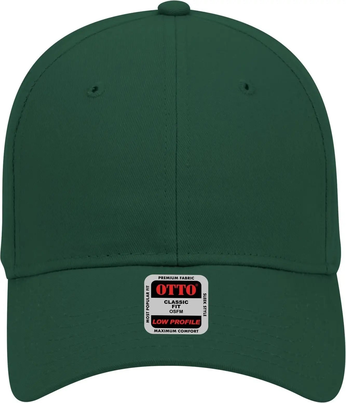 Otto 19-503 6 Panel Low Profile Baseball Cap - Dk. Green