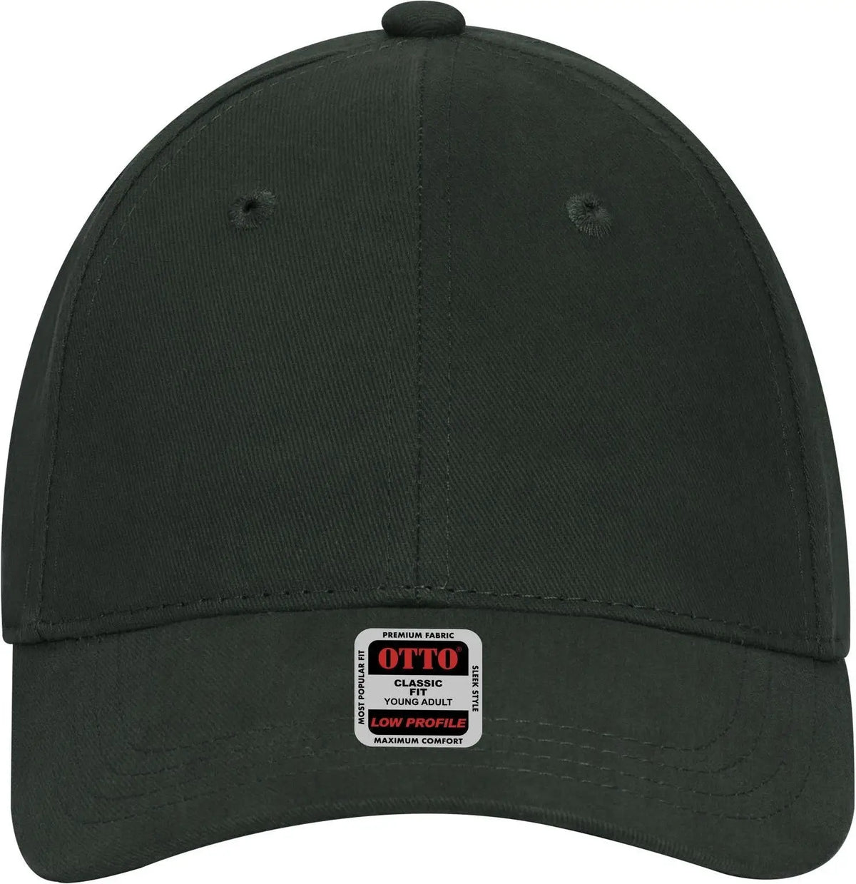 Otto 19-503 6 Panel Low Profile Baseball Cap - Dk. Green