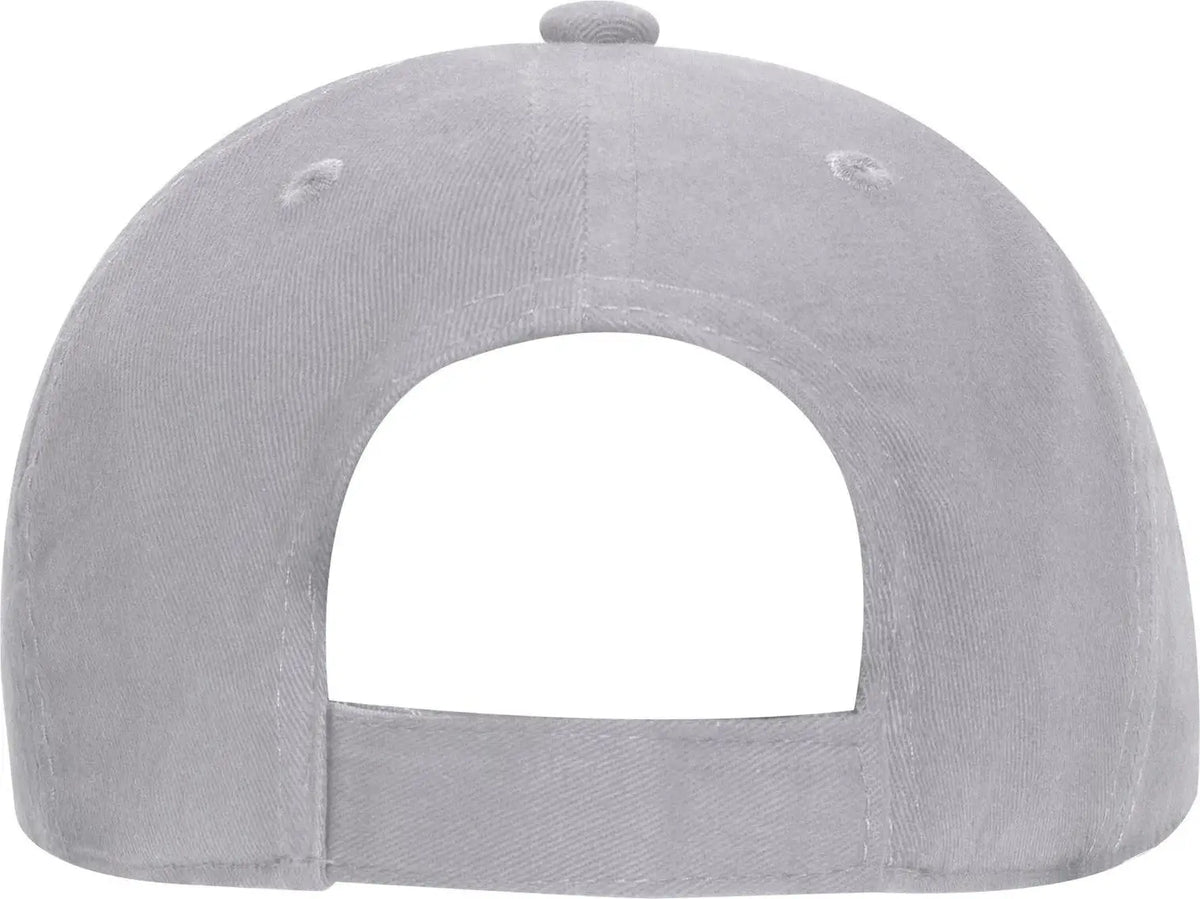 Otto 19-503 6 Panel Low Profile Baseball Cap - Gray