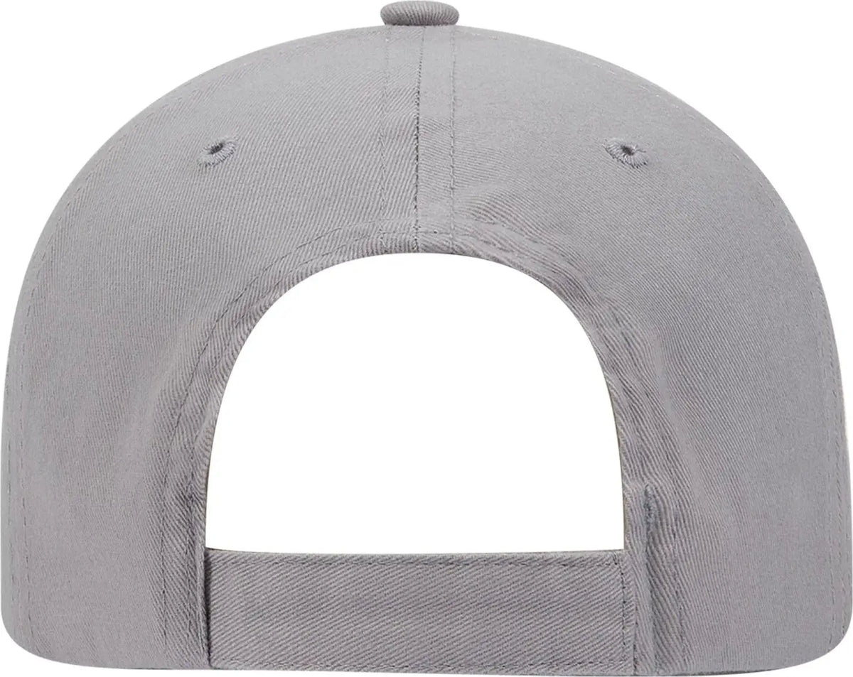 Otto 19-503 6 Panel Low Profile Baseball Cap - Gray