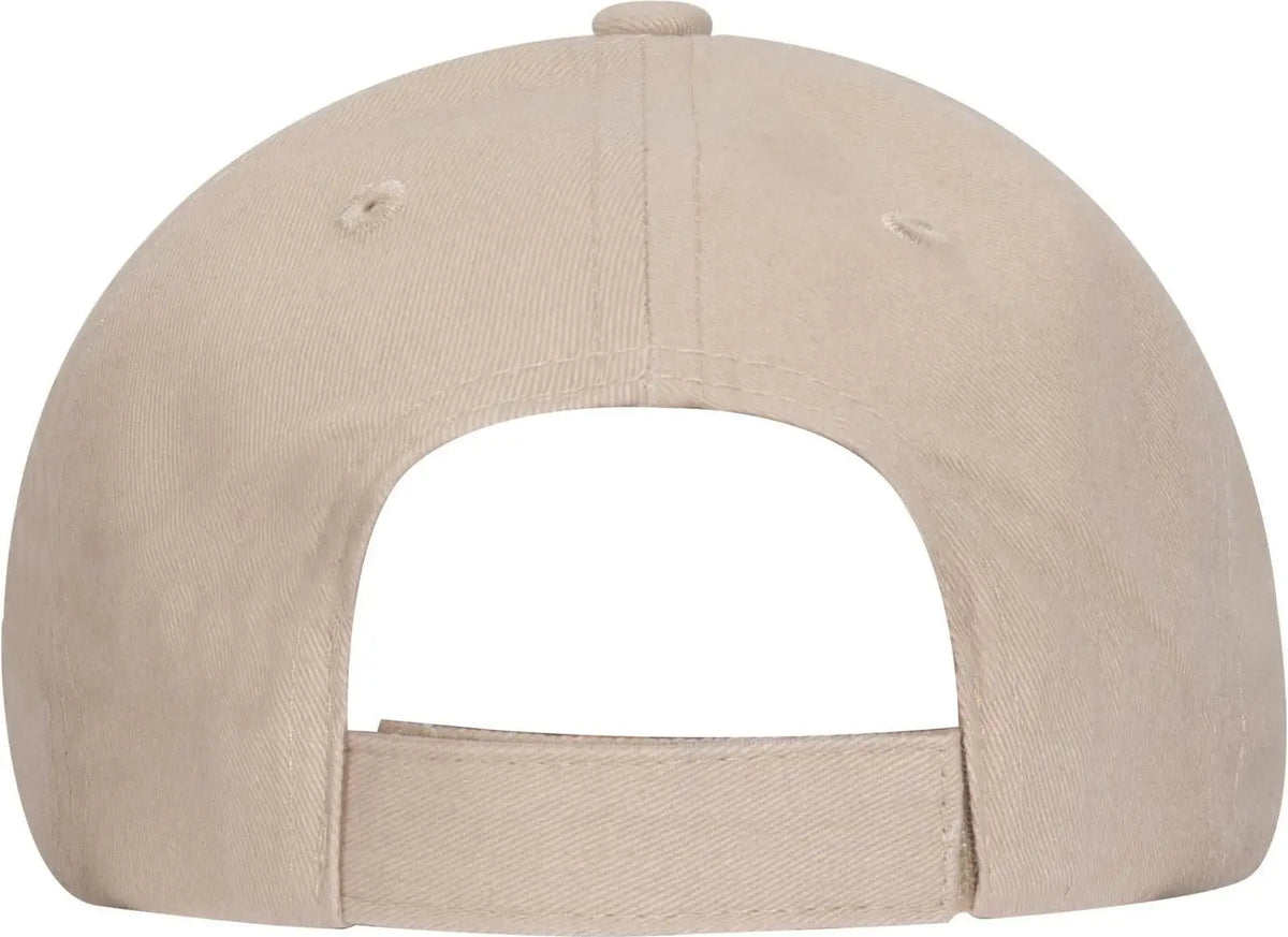 Otto 19-503 6 Panel Low Profile Baseball Cap - Khaki