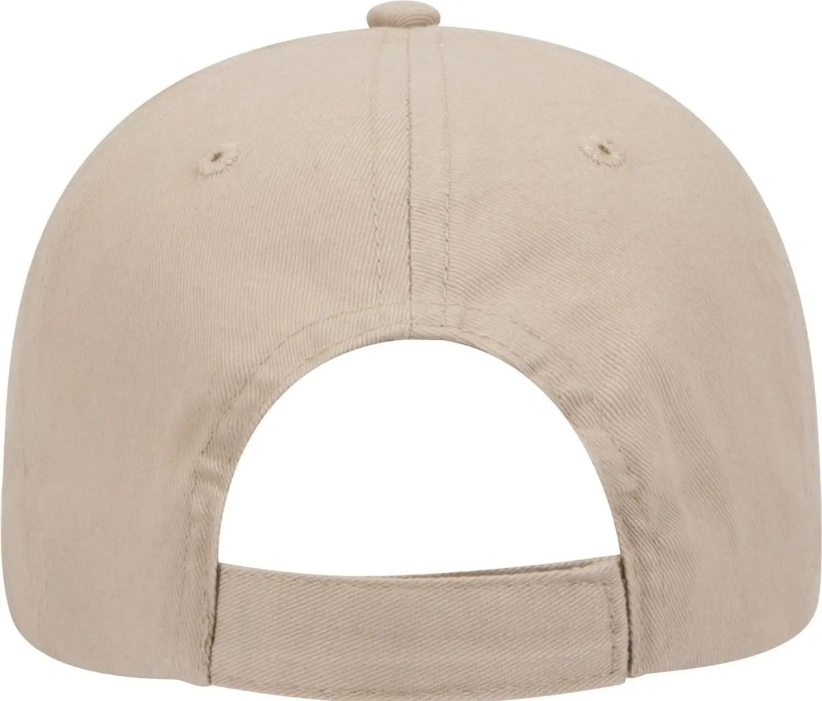 Otto 19-503 6 Panel Low Profile Baseball Cap - Khaki