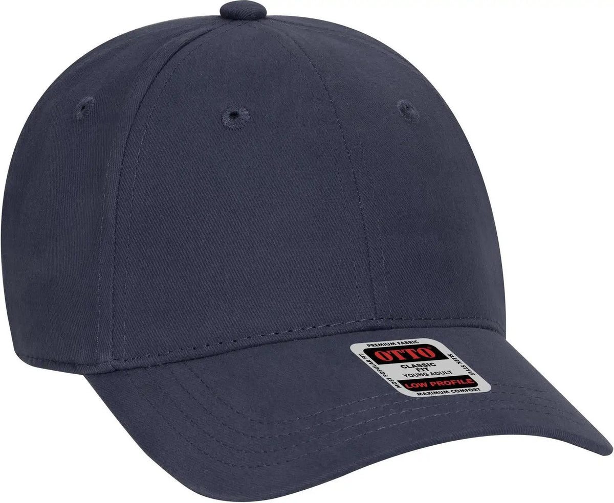 Otto 19-503 6 Panel Low Profile Baseball Cap - Navy