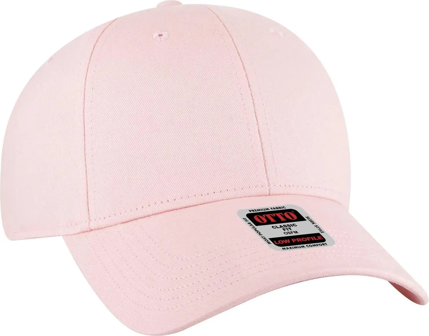 Otto 19-503 6 Panel Low Profile Baseball Cap - Pink