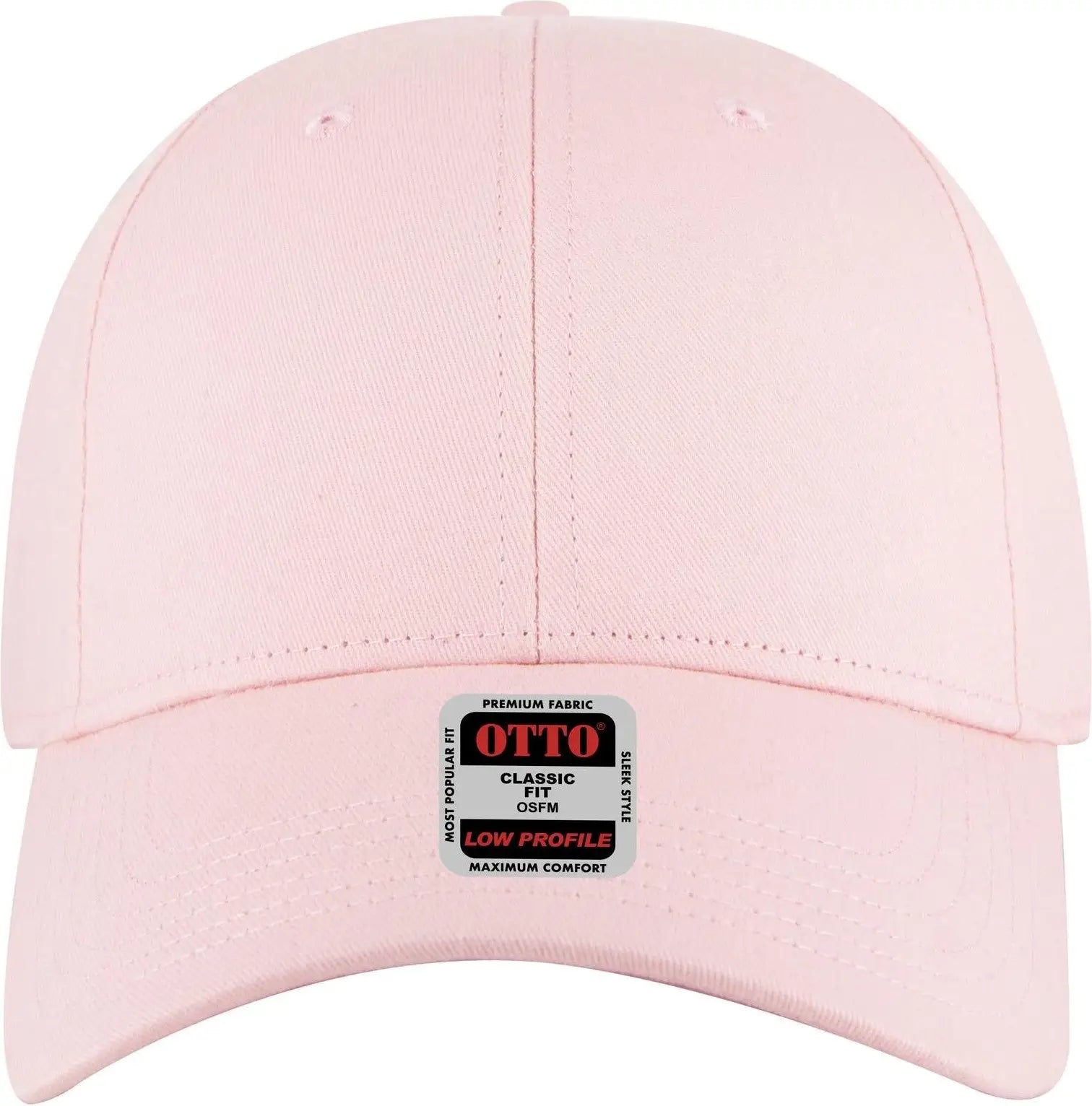 Otto 19-503 6 Panel Low Profile Baseball Cap - Pink
