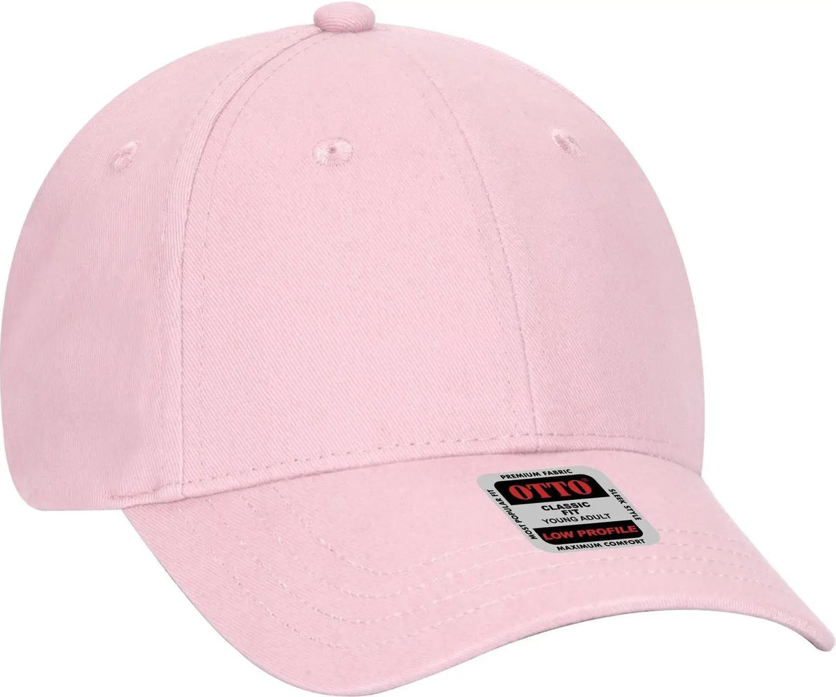 Otto 19-503 6 Panel Low Profile Baseball Cap - Pink