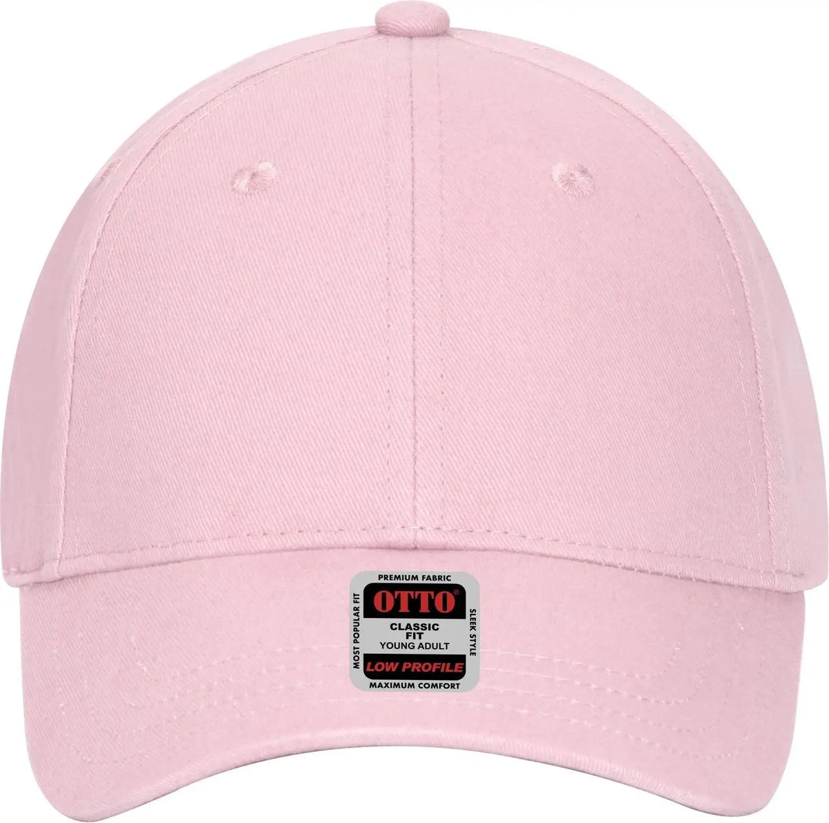 Otto 19-503 6 Panel Low Profile Baseball Cap - Pink