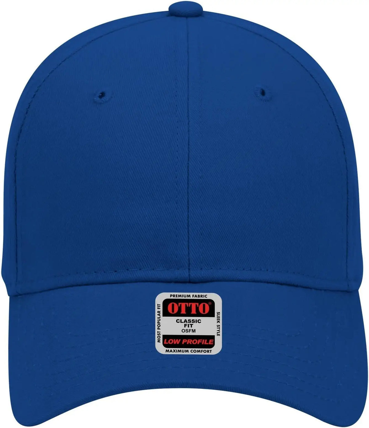 Otto 19-503 6 Panel Low Profile Baseball Cap - Royal