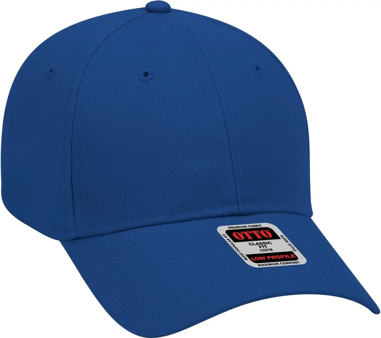 Otto 19-503 6 Panel Low Profile Baseball Cap - Royal