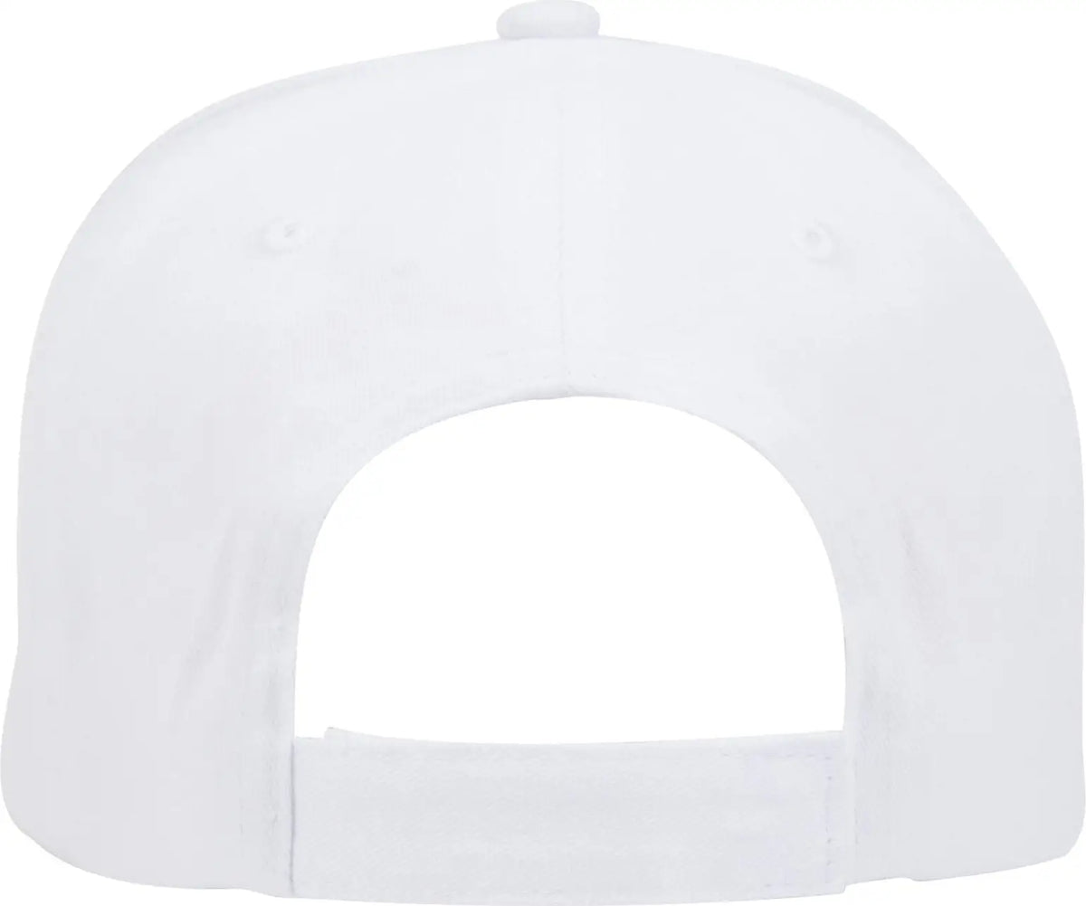 Otto 19-503 6 Panel Low Profile Baseball Cap - White