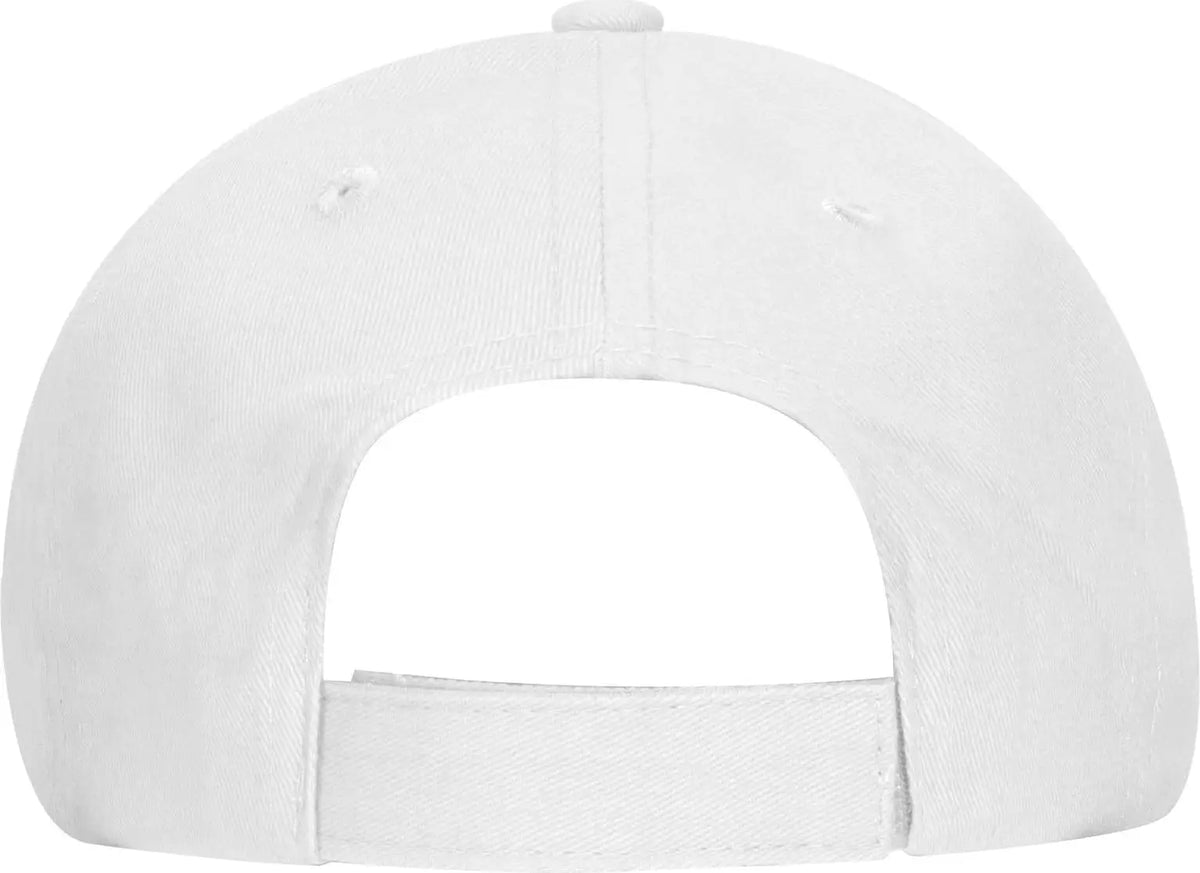 Otto 19-503 6 Panel Low Profile Baseball Cap - White