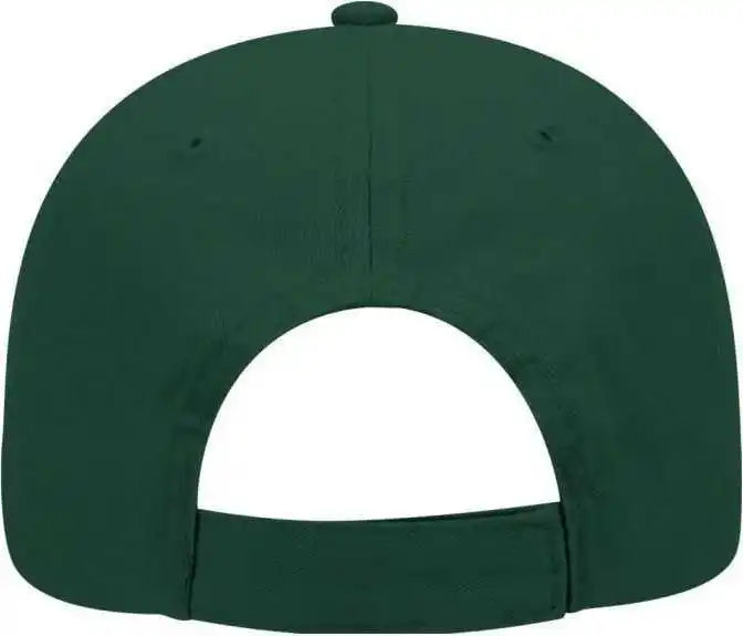 Otto 19 503 Brushed Cotton Twill Low Profile Pro Style Cap with Full Buckram Dark Green Forest / one Size Fits Most