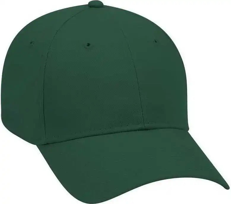Otto 19 503 Brushed Cotton Twill Low Profile Pro Style Cap with Full Buckram Dark Green Forest / one Size Fits Most