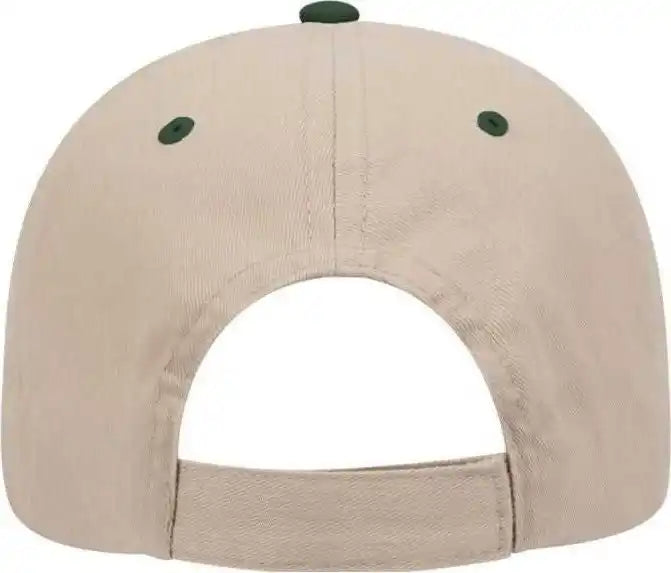 Otto 19-503 Brushed Cotton Twill Low Profile Pro Style Cap with Full Buckram - Dark Green Khaki - Forest / one Size
