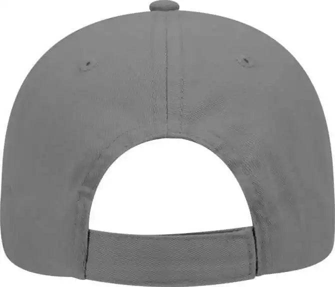Otto 19-503 Brushed Cotton Twill Low Profile Pro Style Cap with Full Buckram - Gray - one Size Fits Most