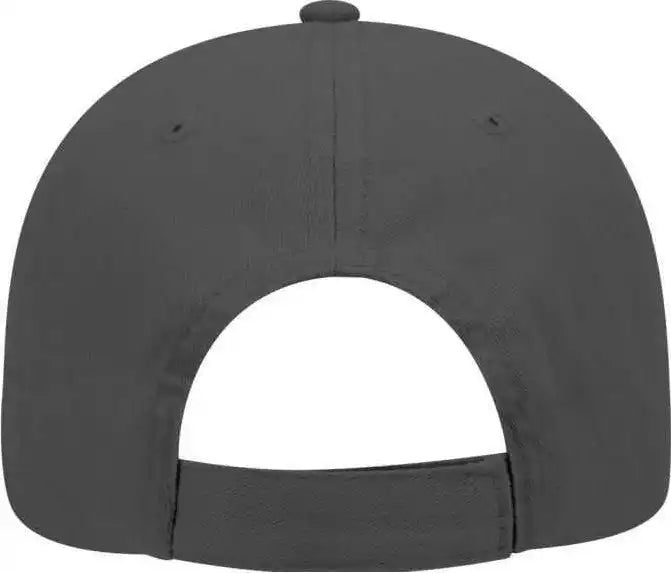 Otto 19-503 Brushed Cotton Twill Low Profile Pro Style Cap with Full Buckram - Charcoal Gray - Dark / one Size Fits Most